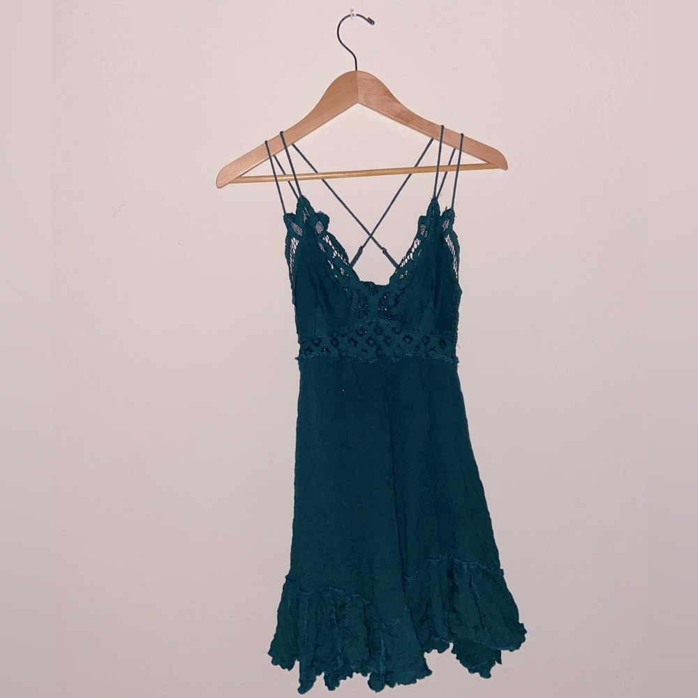 Free People Teal Dress